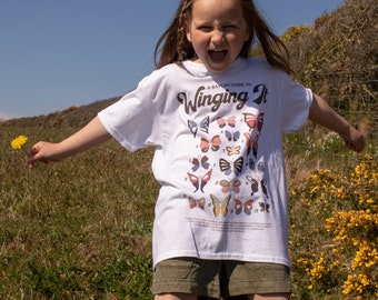 Winging It Girls' Butterfly Guide T-Shirt