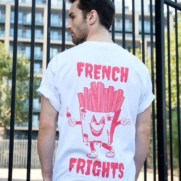 French Frights Men's Back Print T Shirt