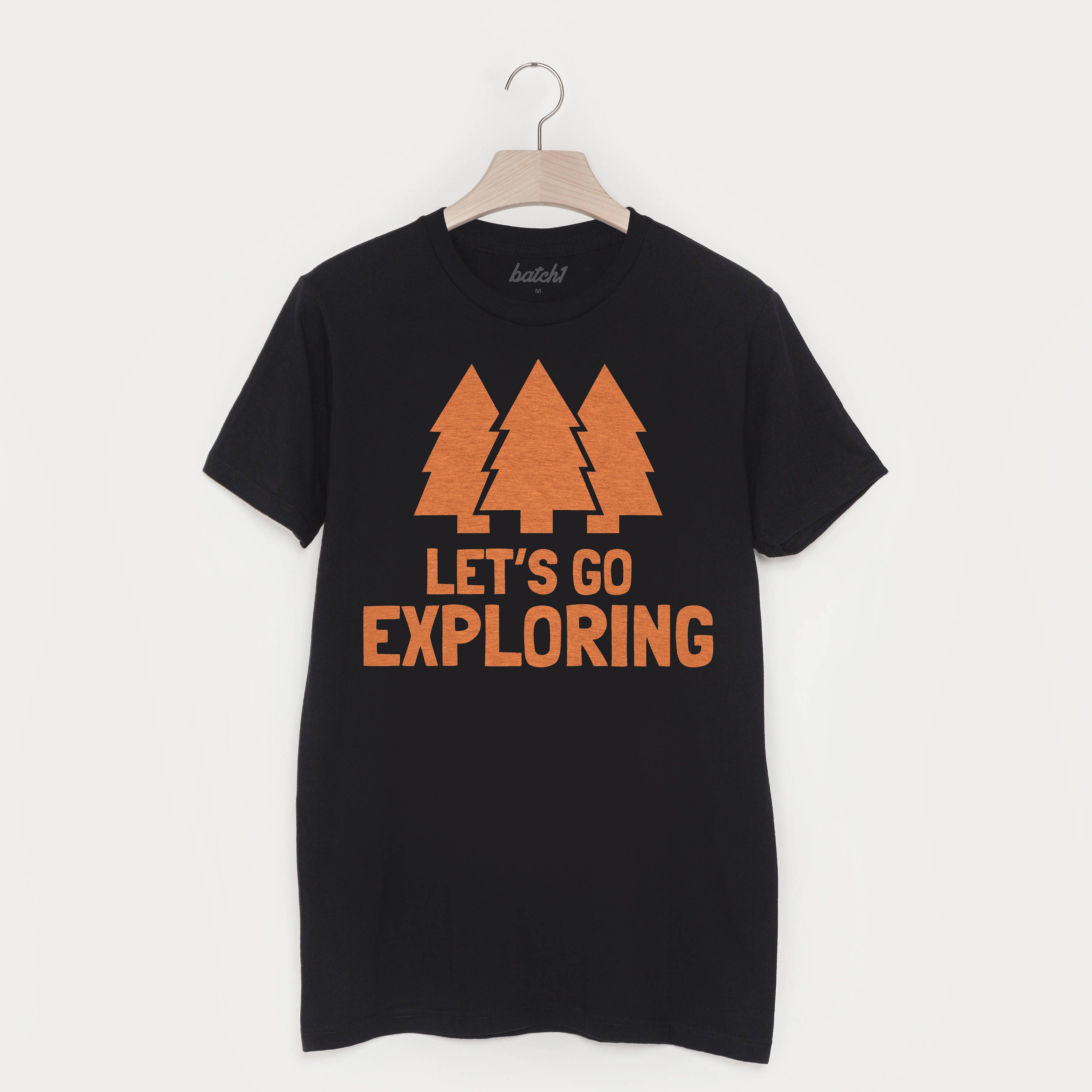 Image of Let’S Go Exploring Men's Slogan T Shirt