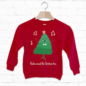 Rockin Around The Christmas Tree Kids Sweatshirt