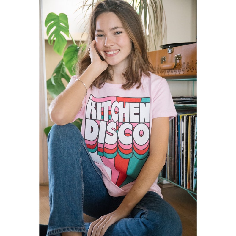 Kitchen Disco Women's Slogan T-Shirt image 2