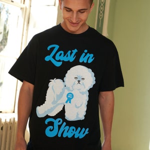 Last In Show Men's Dog Slogan T-Shirt image 1