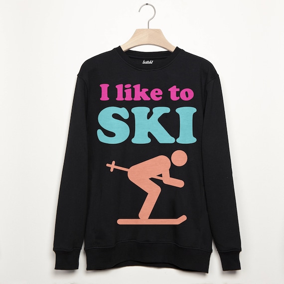 I Like To Ski – Winter Jumper Retro Après Ski Snowboard Slogan