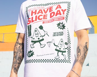 Have A Slice Day Men’s Pizza Graphic T-Shirt