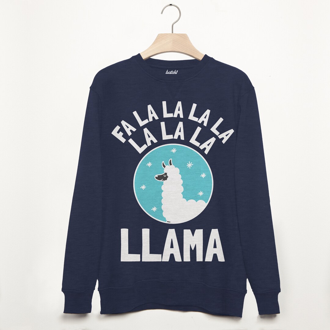 Fa La La Llama Men's Festive Christmas Sweatshirt - Etsy