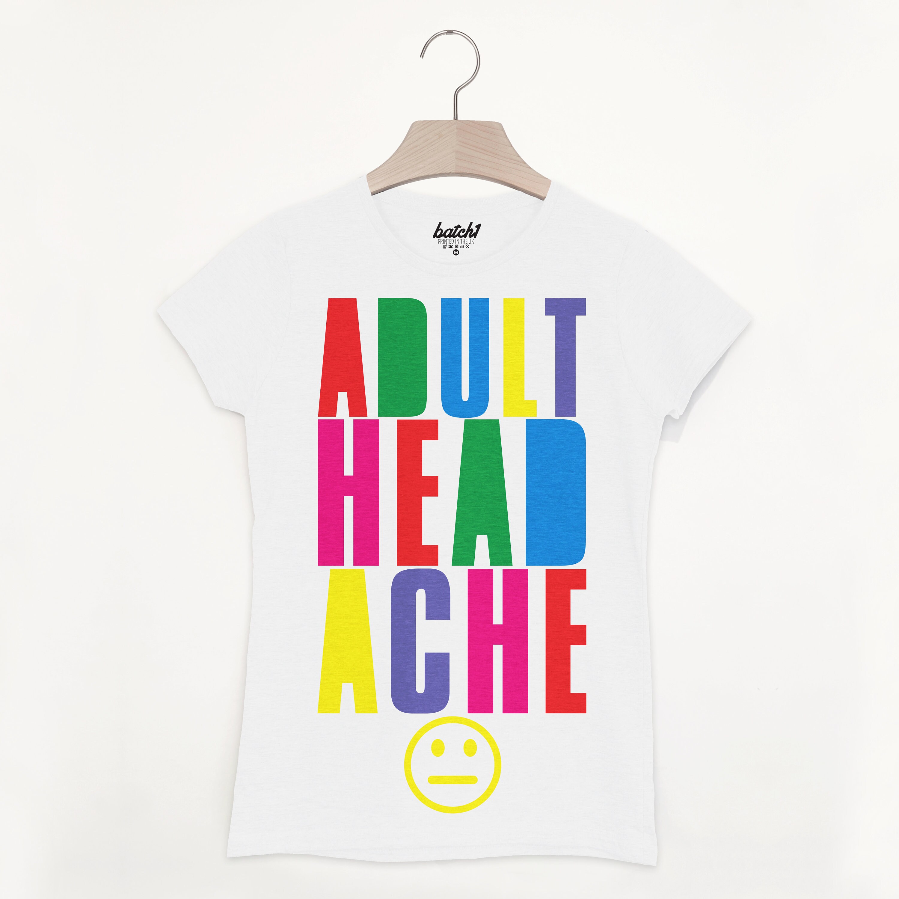 Image of Adult Headache Women's Block Colour Hangover T Shirt
