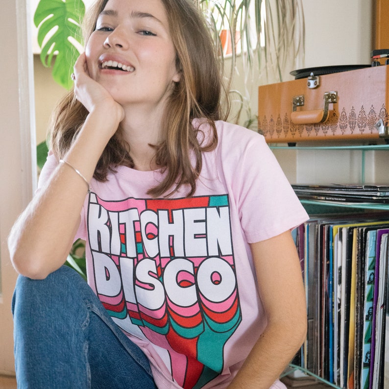 Kitchen Disco Women's Slogan T-Shirt image 1