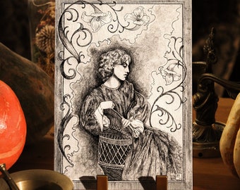 Jane Morris - Ink Art - Drawing - Traditional Art - Fine Art - Original Art