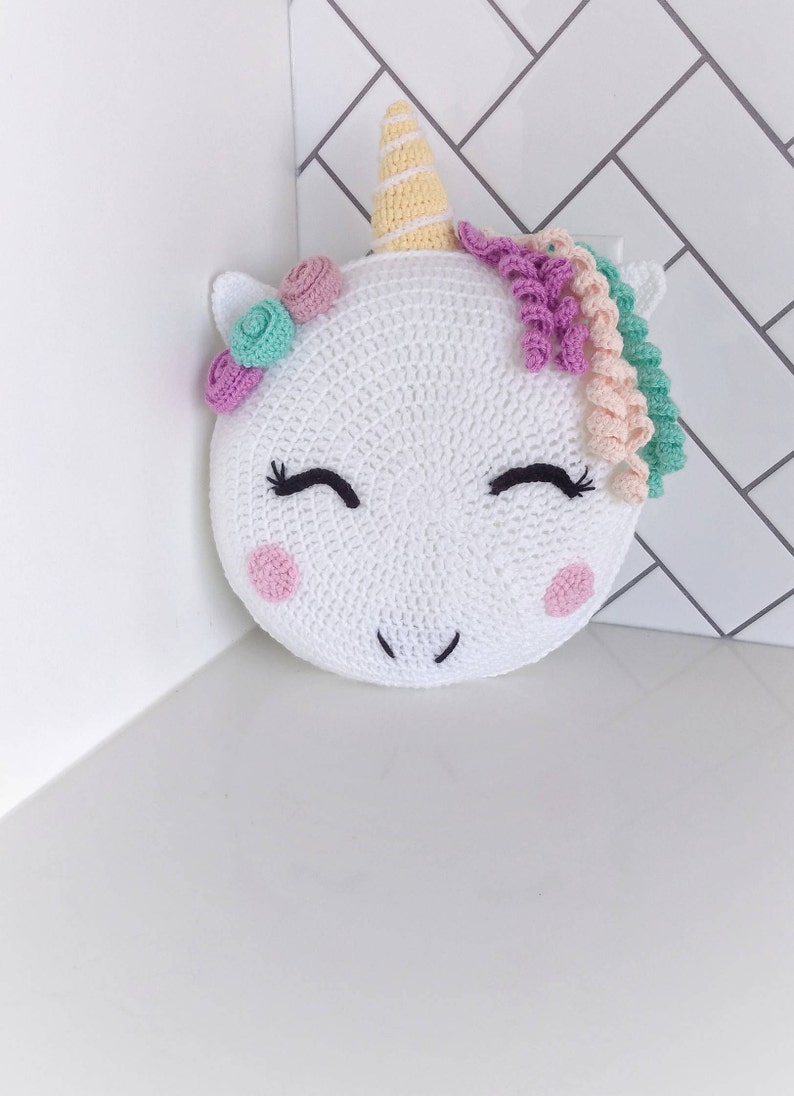 Unicorn/ unicorn gift/ crochet pattern/ unicorn pattern/ knit unicorn/ unicorn room decor/ stuffed unicorn/ pillow pattern/ knit pillow image 2