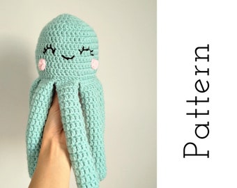 Crochet Octopus pattern, amigurumi octopus pattern, crochet toy pattern, amigurumi animal, amigurumi toys, crochet pattern for babies,