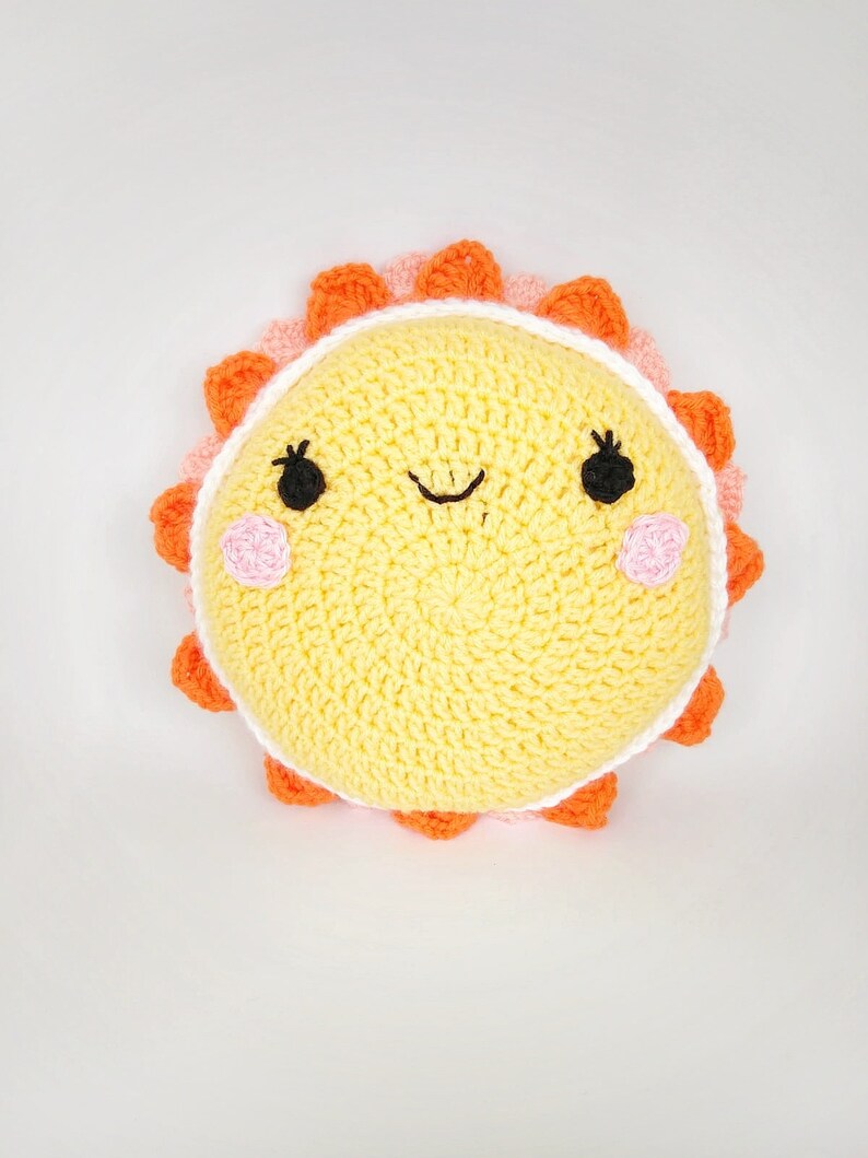 Crochet Sun Pillow Pattern Sun Pillow Pattern Sun Plushie Etsy