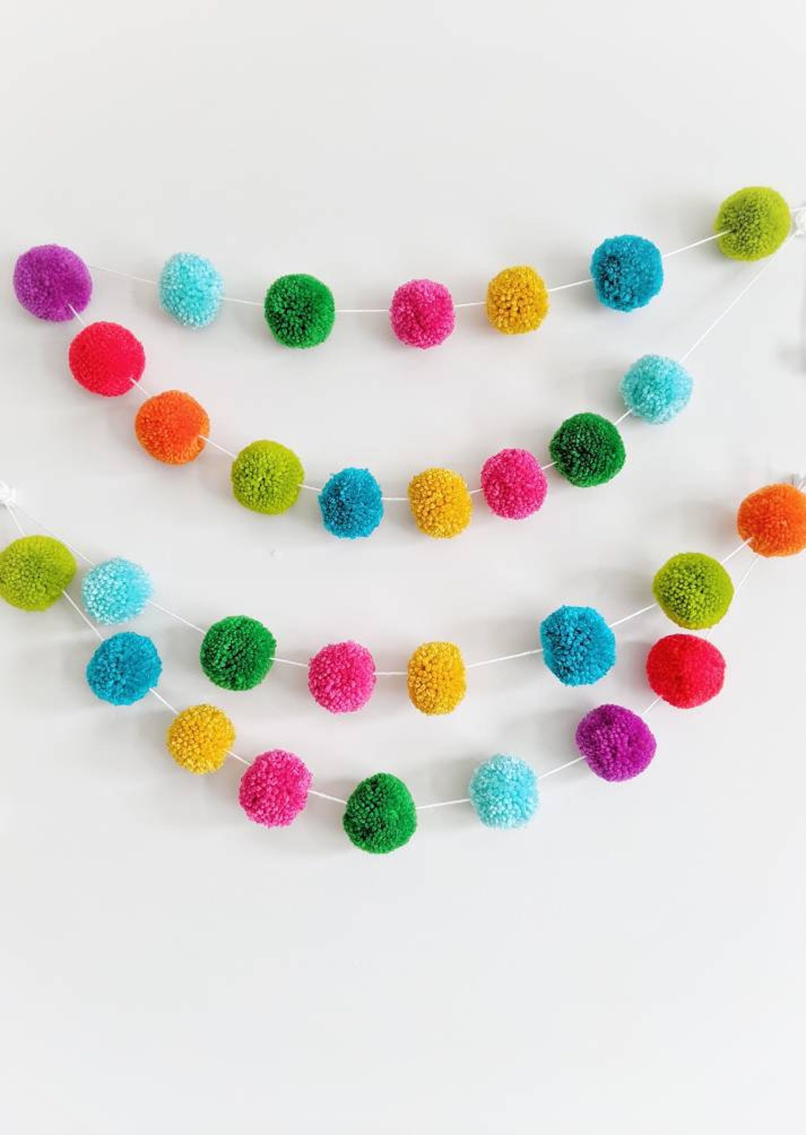 Large orange pom poms craft pom poms yarn pom poms bulk pom Etsy