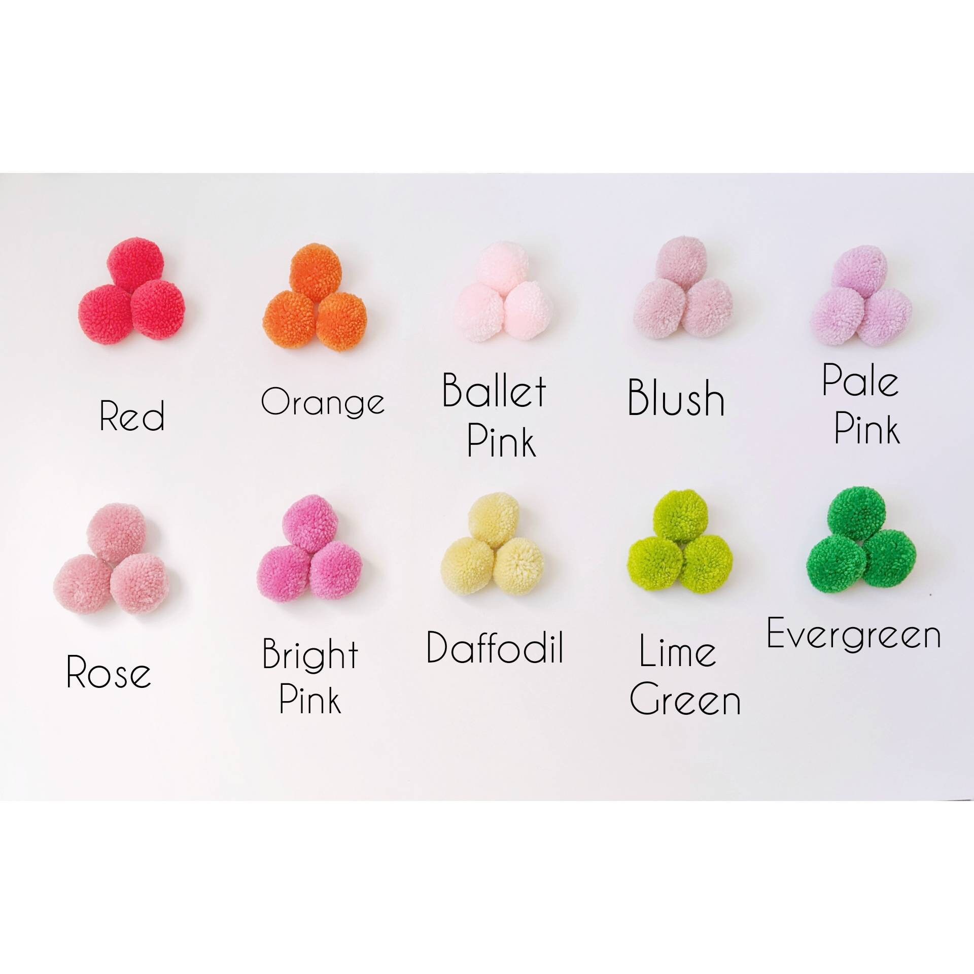 Large Lime Green Pom Poms Wholesale Pom Poms Multicoloured Etsy Canada