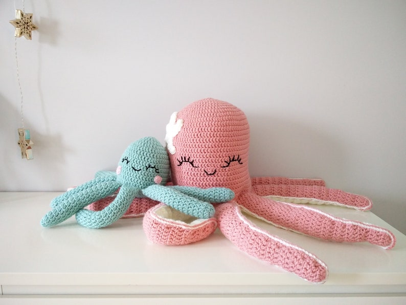 Crochet Octopus pattern, amigurumi octopus pattern, crochet toy pattern, amigurumi animal, amigurumi toys, crochet pattern for babies, image 6