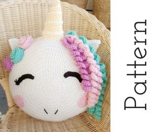 Unicorn/ unicorn gift/ crochet pattern/ unicorn pattern/ knit unicorn/ unicorn room decor/ stuffed unicorn/ pillow pattern/ knit pillow