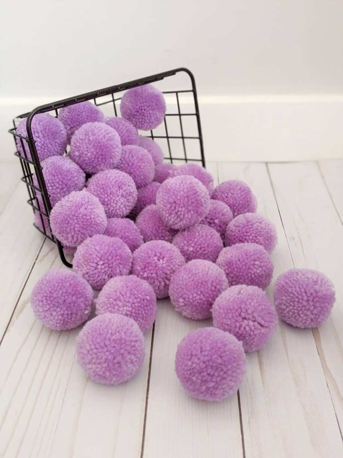 2 Inch Purple Pom Pom Large Pom Poms Handmade Pom Poms Etsy UK