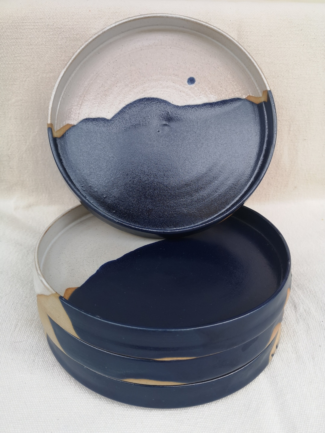 Ceramic Plate With Lip Handmade Handthrown Unique Gift Etsy UK