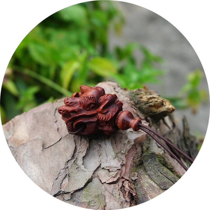 35x20mm Natural Wood Guru Beads Carved Dragon Head Guru Beads Etsy UK