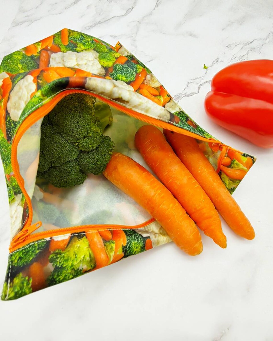 Very large pul bag to keep vegetables fresh and together in Etsy