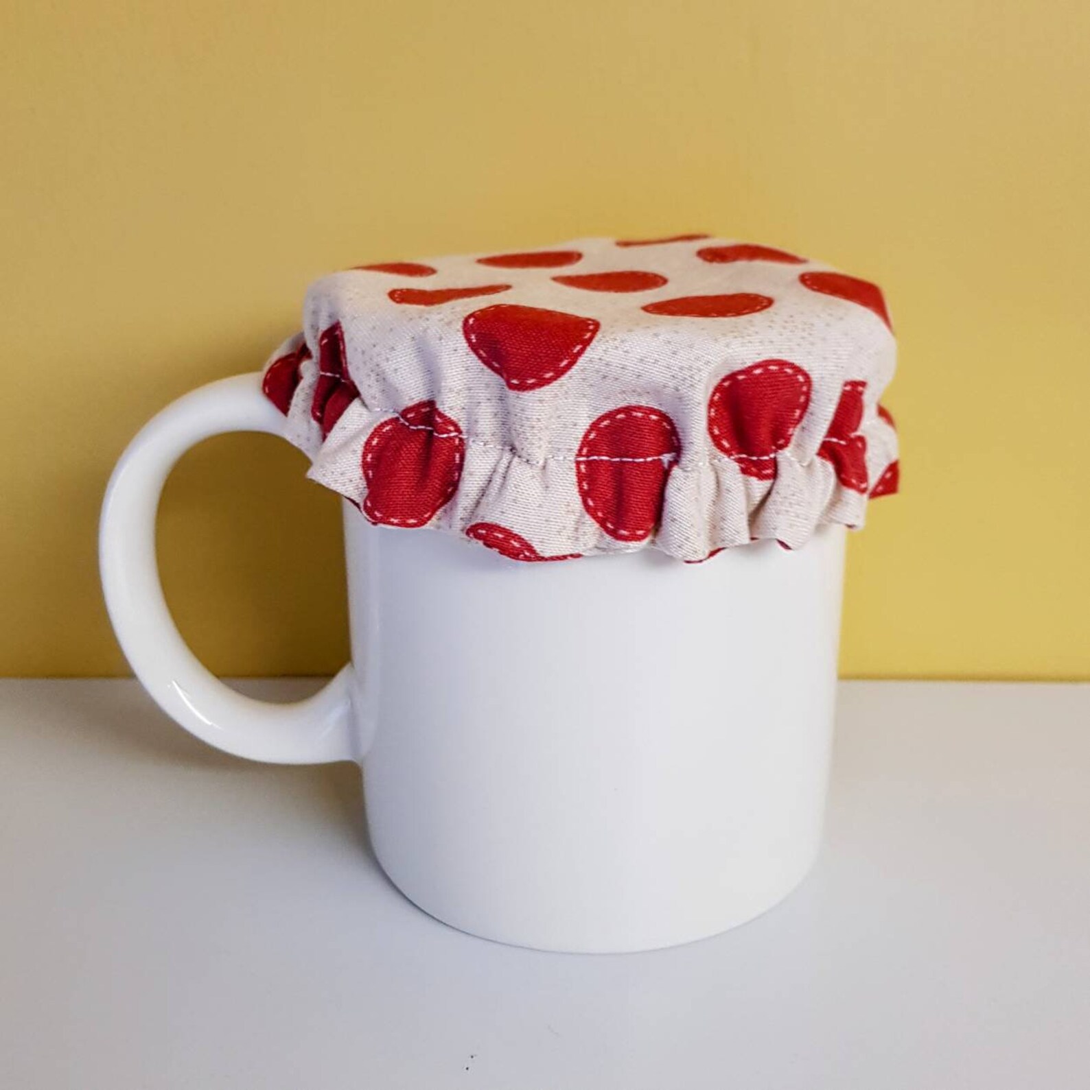 Plastic Free Cotton Mug Covers Eco Friendly Reusable Drink Etsy UK