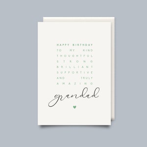 Buon compleanno a mio nonno poesia - Biglietto di compleanno del nonno - divertente biglietto del nonno - Biglietto del giorno del papà
