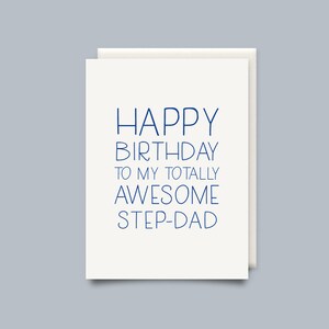 Joyeux anniversaire à mon tout à fait impressionnant Step-Dad - carte d’anniversaire - Step Dad carte