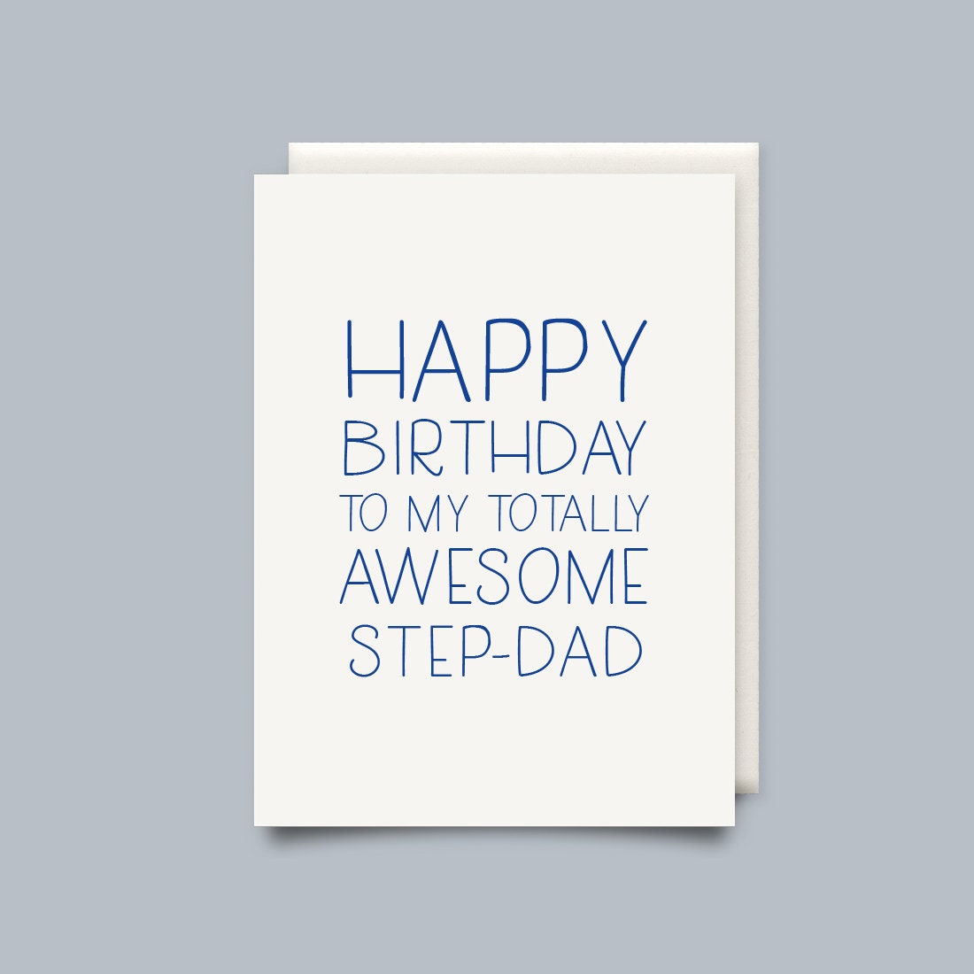 Happy Birthday to My Totally Awesome Step-dad Birthday Card - Etsy UK
