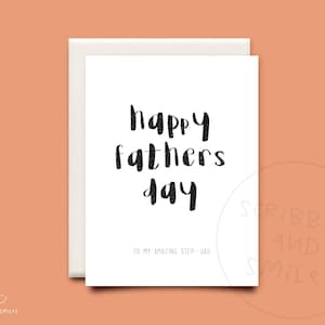 Heureuse fête des pères à carte de mon incroyable papa - carte de voeux - beau-père - étape papa pour la fête des pères