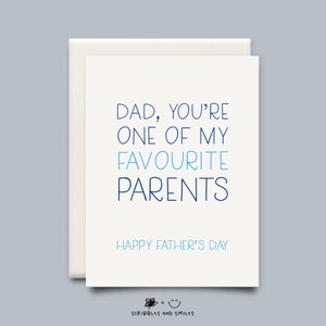 Papa, vous êtes un de mes parents préférés, carte de fête des pères bonne fête des pères - carte de voeux-
