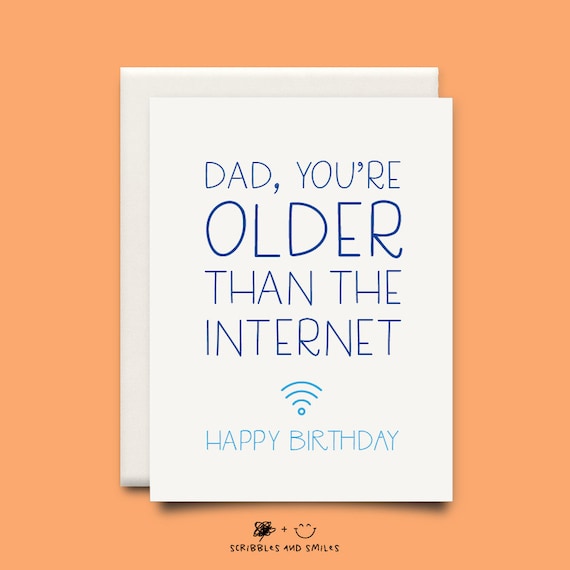 Papa Bist Du Alter Als Das Internet Happy Birthday Lustige Etsy