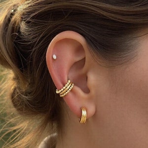 Boucles d'oreilles sans piercing en gold filled 14 carats