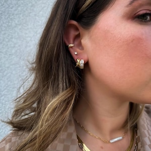 14k Gold Filled Ear Cuff Set of 2Waterproof Ear CuffsMinimalist DesignAdjustable 10-12mmNon PiercedDetailed Edge and Plain CuffDaily Fashion AccessoryPerfect Gift Idea