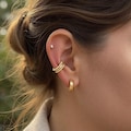 Gold ear cuff set 14k gold filled no piercing cuff earrings