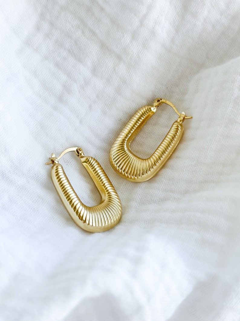 Large Gold Hoop Earrings Statement Earrings Sundial Hoops - Etsy