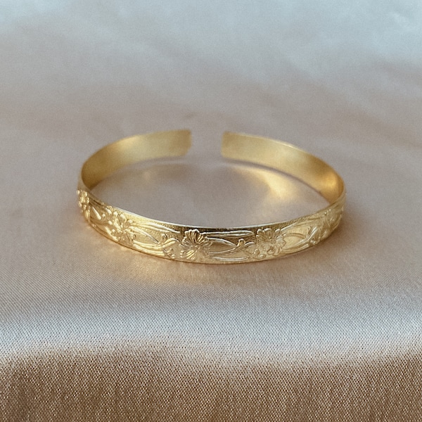 Floral Cuff Bracelet Etsy