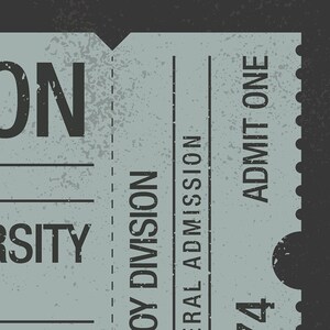 Concert / Gig Ticket Poster Print. Personalised to Feature Your ...