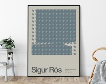 Sigur Rós Reimagined Gig Poster, Art Print, Music Poster