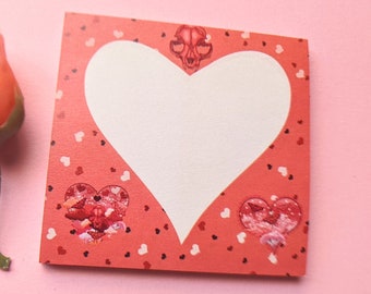 Pink Valentines Post It Notes || Pink Post It Notes || Sticky Notes || Pink Sticky Notes ||