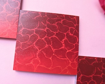 Red Water Sticky Notes || Water Sticky Notes Pad || Water Post It Notes || Goth Sticky Notes || Sticky Notes Pad || Post It Notes