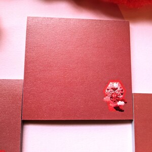 Red Memo Pad || Office Supplies || Sticky Notes Pad || Colorful Notepad || Desk Accessories || Cute Sticky Notes || Memo Pad
