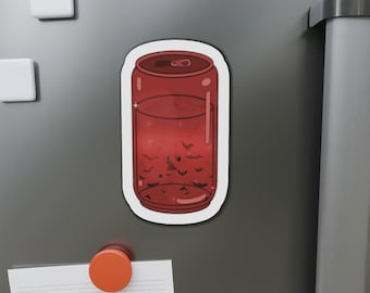 Spooky Soda Can Magnet - Halloween Bats Refrigerator Magnet
