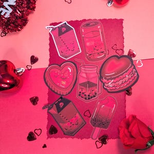 Vampire Food Magnet Pack / Home Decor / B-grade Magnet Set / Spooky Cute / Dishwasher Magnet / Goth Decor / Refrigerator Magnet / Horror
