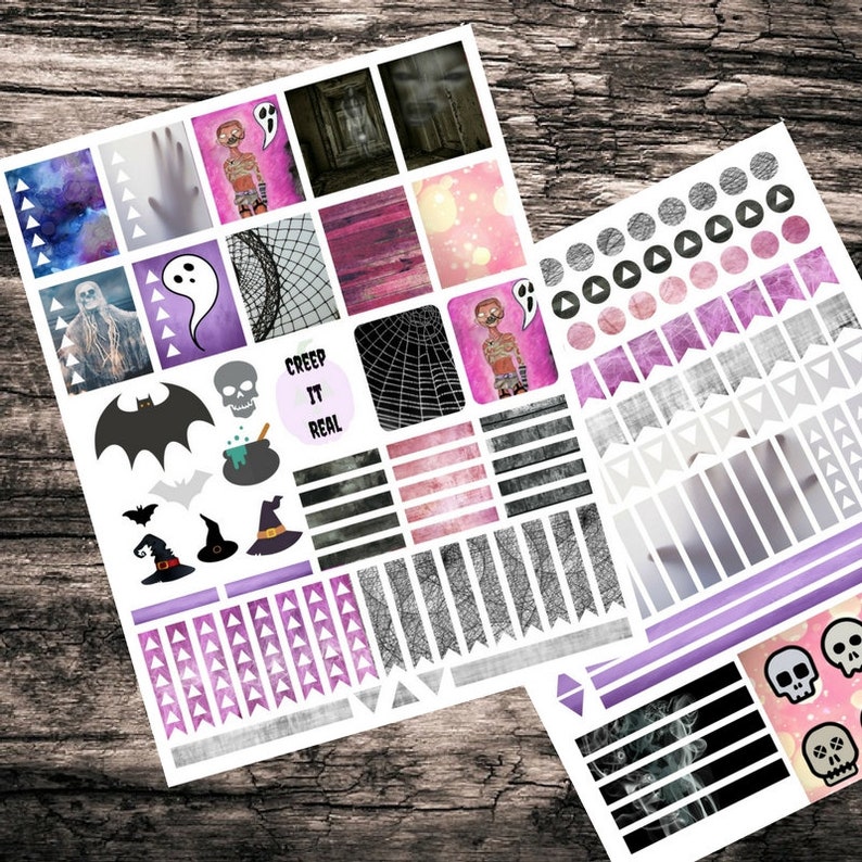 Goth Girl Planner Sticker Set Passion Planner Sticker | Etsy