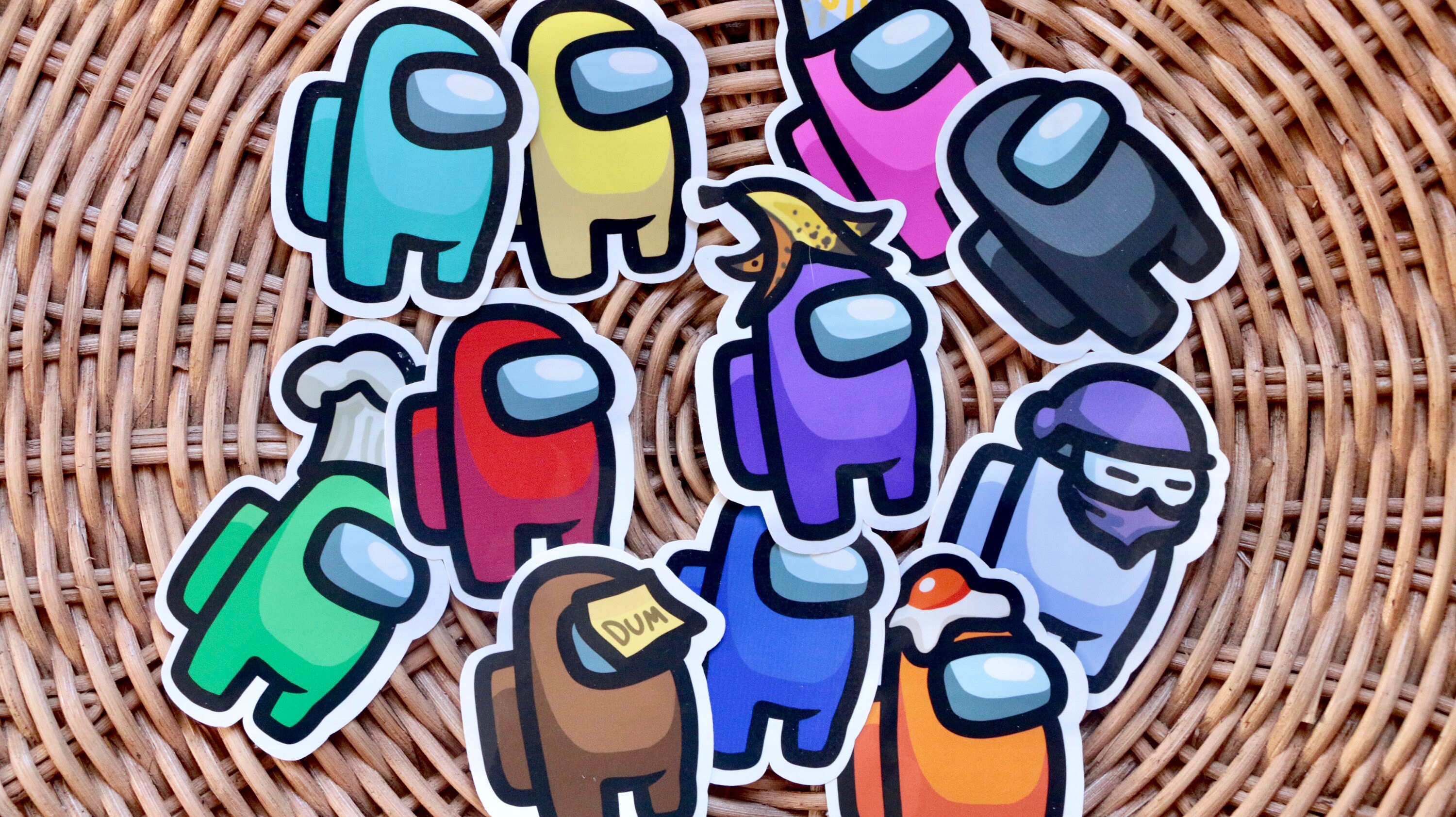 Among Us CUSTOMIZABLE Sticker Pack - Among Us Sticker Pack - Crewmate…