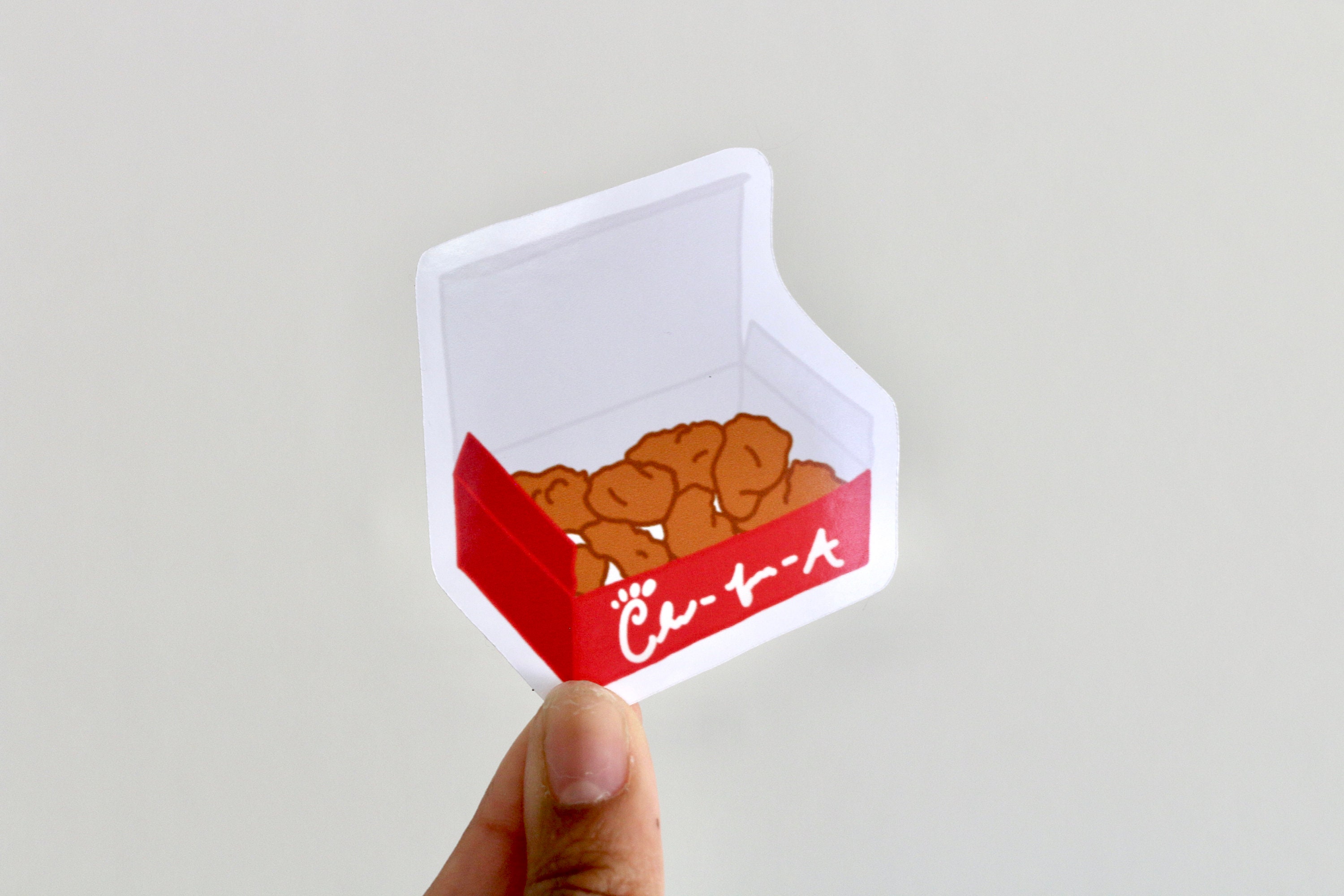 Chick-fil-a Sticker Chicken Nugget Sticker Chick-fil-a - Etsy