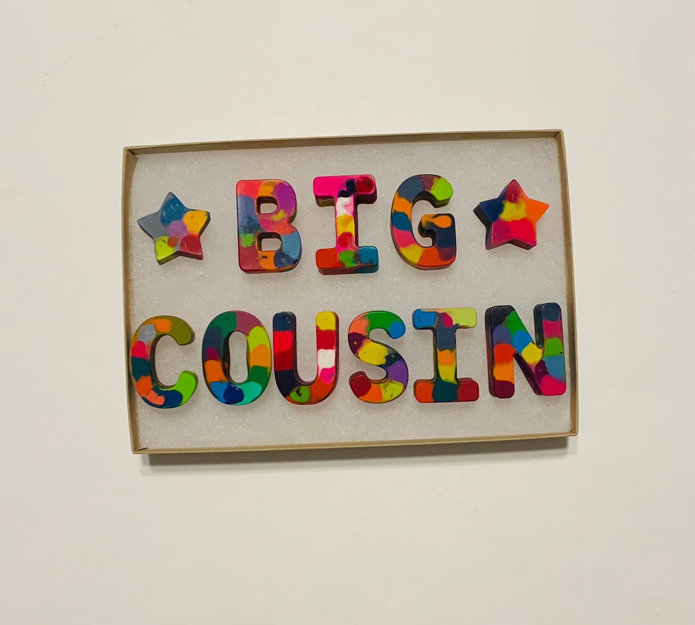 Big Cousin Crayon Set Crayons Pregnancy Reveal Pregnancy Etsy