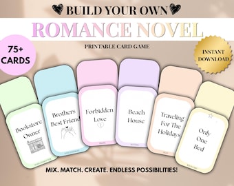 Romance Novel Card Game | Story Prompt Generator (Digital Download)