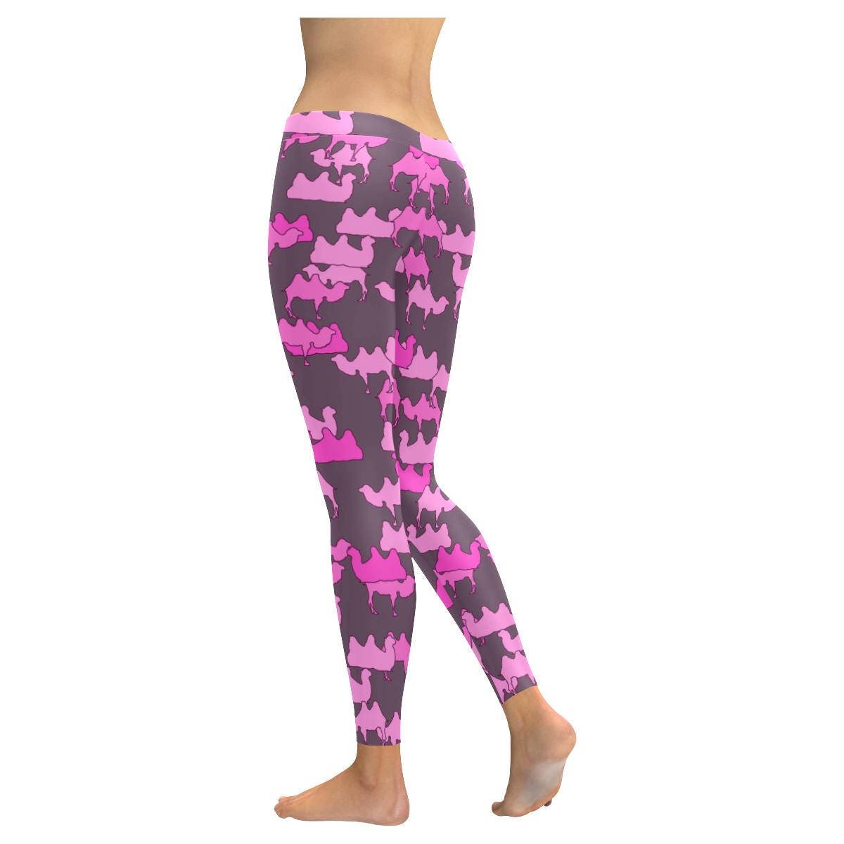 Pink Camelflage Camouflage Camo Low Rise Leggings | Etsy