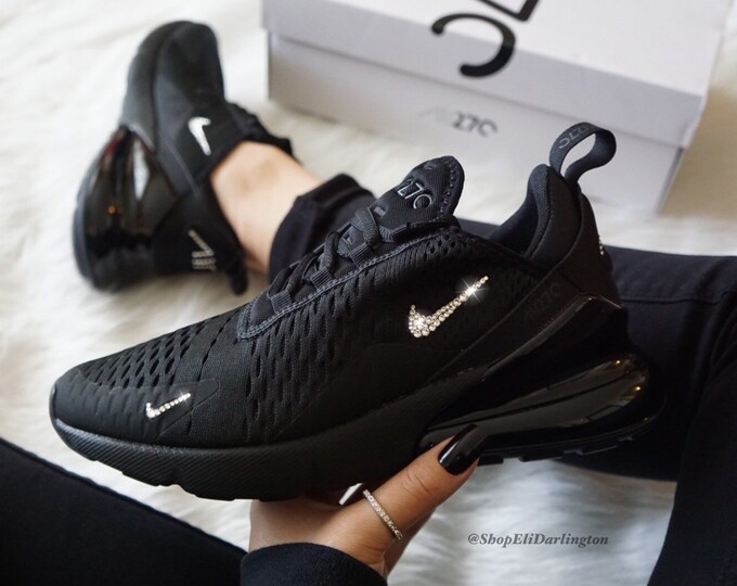 swarovski nike air max 270 black