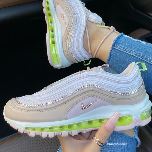 Swarovski Crystals Custom Nike Air Max 97 Sneakers Embellished - Etsy